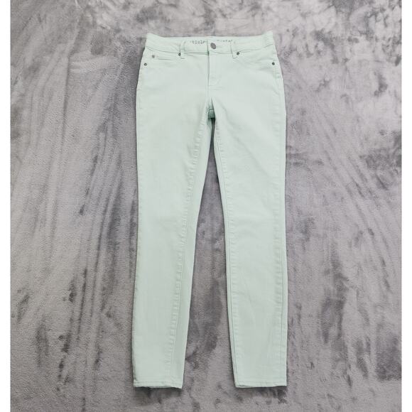Articles of Society Jeans Womens 27 Mint Green Sarah Low Rise Ankle Skinny - Picture 1 of 12